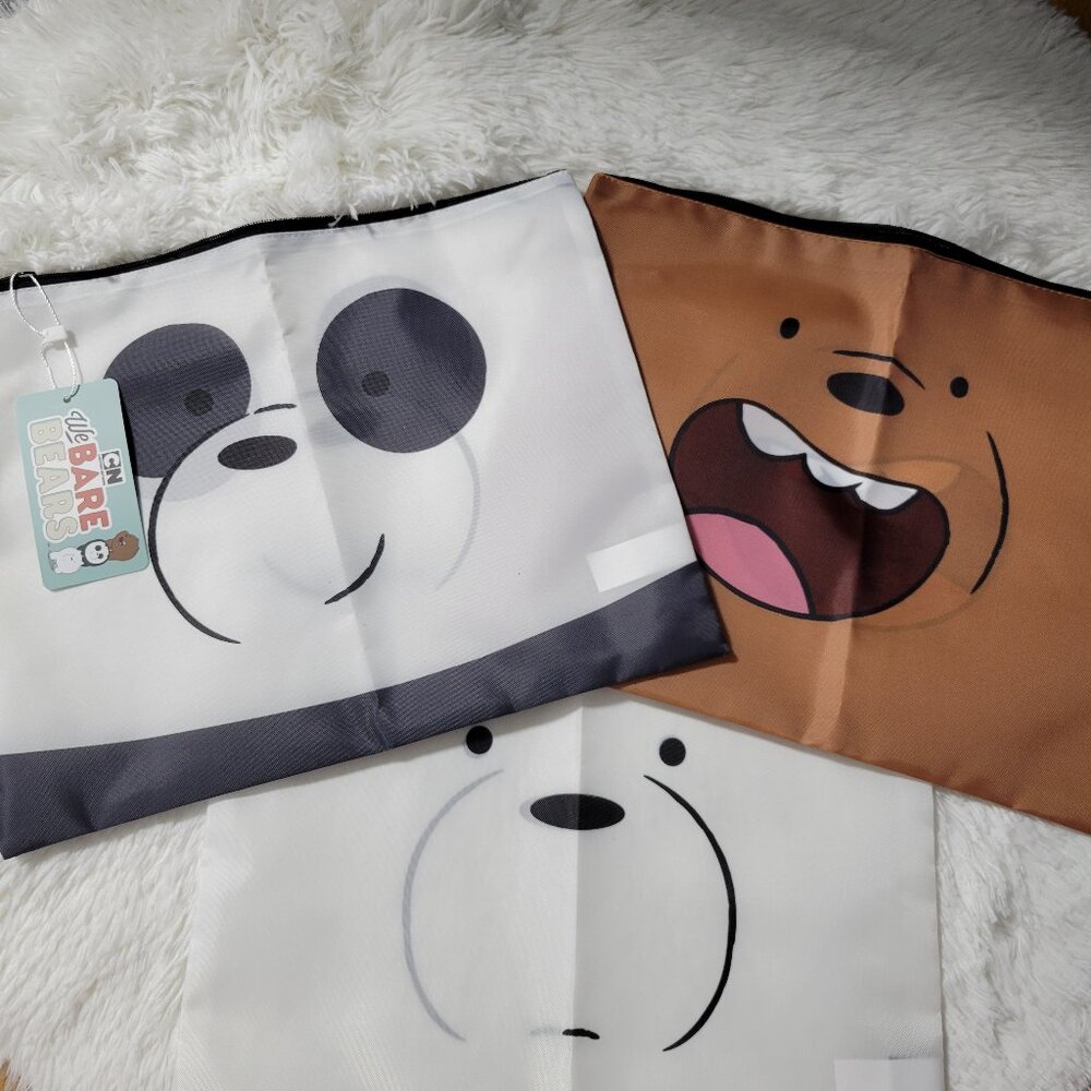 We Bare Bears Zipper Pouch Set